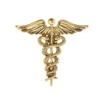Medicine Symbol Enamel Pin Wing with Snakes Caduceus Brooch Lapel Backpack Badge Jewelry Gift For Nurse Doctor Medical Students