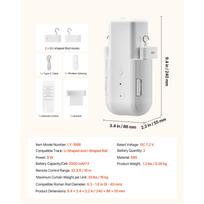 SucceBuy Automatic Curtain Opener APP Remote Control Hub Included Compatible with Alexa and Google Home for Roman Rods U/I Rails