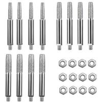 12Pcs 4mm/4.8mm/5.5mm Chain Grinding Heads For Precise Sharpening With Convenient Nuts For Home Garage And Repair Shops 1