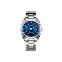 Citizen 100M atsparus vandeniui mechaninis laikrodis nerūdijančio plieno 42 mm mėlynas ciferblatas Vyriški laikrodžiai NJ0100-71L Blue
