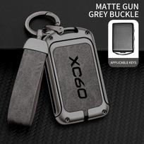 Suitable for Volvo XC60 zinc alloy car key bag cover remote control protective cover special key chain shell accessories