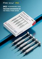 iFixes mobile phone repair precision screwdriver set 5PCS alloy material magnetic adsorption non-slip design to reduce noise