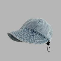 Fashion VIntage Denim Cowboy Hat for Women Summer Wide Brim Sunshade Adjustable Cap Girls Casual Outdoor Baseball Hat Adjustable šviesiai mėlyna spalva