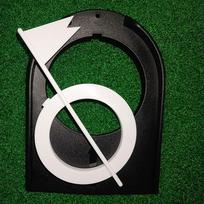 with Hole Flag Golf Putting Hole Cup Golf  Training Golf Putting Regulation Cup  Outdoor žalia