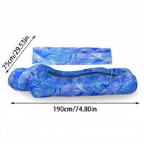 Inflatable Beach Lounger Camping Air Sofa With Sun Shade No-Pump Blow Up Couch For Outdoor Camping Hiking Picnic Vacation
