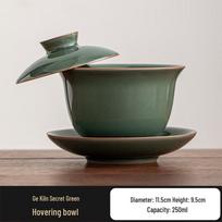 Qiwei Anti-Scald Ceramic Ru Kiln Style Gaiwan