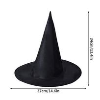 Halloween Led Witch Hat Light Witch Hat Luminous Festival Dress Up Hat Halloween Decoration Day Of The Dead Party Cosplay Props