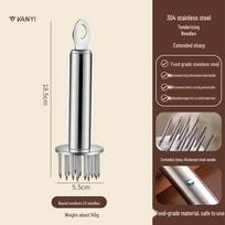 Stainless Steel Meat Tenderizer 304 nerūdijančio plieno spalva