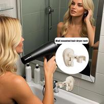 Hair Dryer Holder Multi-Angle Rotation Blow Dryer Suction Cup Hanger For Wall Storage Hair Dryer Support Stand For Apartment China Mainland