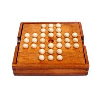 Solitaire Wood Game Single Player Chess Brain Teaser Strategy Puzzle Games Iq Logic Challenges For Adults Kids Educational Toys