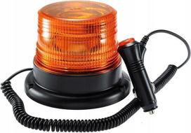 Lampa Błyskowa Ostrzegawcza Stroboskop 360° Kogut Magnes 12V/24V 20W Ip65