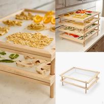 2 Layer Stackable Spaghetti Drying Rack Food Dehydration Mesh Net for Vegetable Fruits