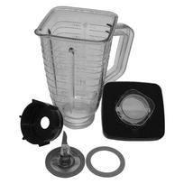 Replacement Parts Ice Blade, 5 Cup Top Plastic Jar Assembly, with Blade, Gasket, Base, Lid. Compatible for Oster Blender CHINA