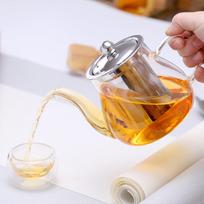 Borosilicate Glass Kettle with Infuser for Tea 400ml