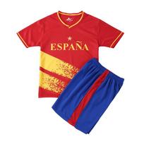 2026 US-Canada-Mexico World Cup Spain National Football Team Jersey Set Childrens Breathable High Quality Football Team UniformChildrensTeamSportswear 4Y 100-110cm
