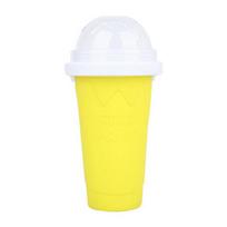Quick-Frozen Smoothies Cup Homemade Milkshake Bottle Slush and Shake Maker Fast Cooling Cup Ice Cream Slushy Maker Bottle Cup geltona