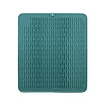 Durable Flexible Silicone Pot Holder Tableware Pad Coasters Trivet Silicone Pot Holder Non Slip Heat Resistant Hot Pad  Light Green