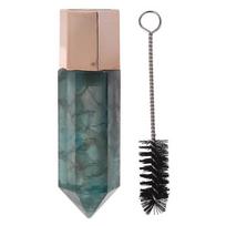 Natural Jade Roller Massage with Crystal Column Essential Oil Bottle 4 in 1 Tool
