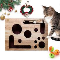 Cat Nail File Enrichment Box, 2026 Upgrade Cat Scratch Puzzle Enrichment Box, for Indoor Cats Scratc