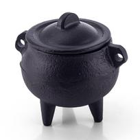 Black Incense Stick Stove Small Three Legs Pot Desktop Decoration Fragrance Bowl  Meditation Ritual juoda