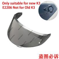 Helmet Visor Lens for NEW AGV K3 (E2206) Motorcycle Helmet High Strength Sunscreen Windshield Uv-cut Lens Moto Accessories