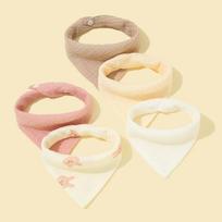 Skin-Friendly Soft Newborn Drooling Bib High Absorb Burp Cloth Mealtime Baby Bibs  Infant Feeding Style F