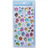 Cute 1/6Pcs Small Water Drop 3D Crystal Stickers Cartoon Sparkling Raindrop Crystal Drop Glue Diy Decorative Stickers Gifts