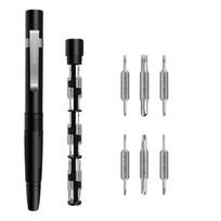 13 in 1 Precision Screwdriver Pen Set Pen Style Precision Multi-Function Tool Multi-Function Hidden Storage Repair Tool raudona