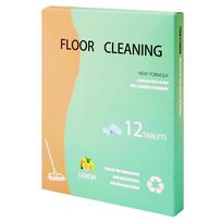 Tile Floor Cleaner 12 Pieces Lemon Scent Cleaning Tablets For Floor Deep Mopping Cleaner For Hardwood Laminate Tile Bathroom Lemon