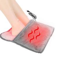 Foot Electric Heating Pad Usb Charging Winter Soft Plush Washable Foot Warmer Heater Household Foot Warming Mat Improve Sleeping