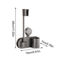 Hair Dryer Holder Stand Space Saving Non-Slip Suction Cup Hair Dryer Holder Wall Mounted Storage For Home Apartment Hotel juoda