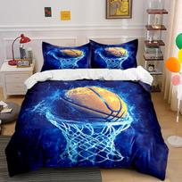 Basketball and hoop design. Bedding sets Duvet cover sets Duvet covers Pillowcases(1 * Duvet Cover 2 * Pillowcases, without duvet insert) 135x200cm