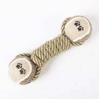 Molar Dog Toy Tennis Dumbbell Cotton Rope Pet Toy Durable Chew Rope Dog Toy Boredom Relief Self Playing Chew Toy Cotton Rope