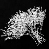 Bead Acrylic Drop Stems Flower Bouquet Crystal Bud Branches Flower Twig Pick For Wedding Home Decor Floral Decor Craft Supply 10PCS