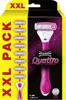 Wilkinson Sword Quattro for Women razor + 8 heads