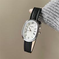 Hong Kong Style Retro Fashion Watch Women'S Simple And Versatile Roman Scale Quartz Watch Belt