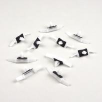 BCF383 10 Pieces Drip Rail Moulding Clip, White for Honda Acura : 91528-SR4-003