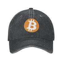 Klasikinė medvilninė Bitcoin beisbolo kepuraitė moterims unisex individualizuota reguliuojama suaugusiųjų BTC gerbėjai tėčio kepurė hip-hopas Adult Baseball Cap