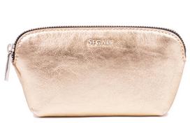 SEGALI Leather bag etue A4 Gold Kosmetikos krepšys Kosmetinė