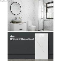 10 vnt. vandeniui atsparių marmurinių plytelių lipdukai PVC lipdukai vinilo sienų lipdukai vonios kambario virtuvės spintelės Backsplash dekoro lipdukai 30x30cm