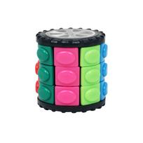 Kūrybingas 3D besisukantis slydimas kubo Rubiko dėlionės bokštas Dekompresinis žaislas kubo galvosūkio žaislas Vaiko dėlionės žaislas Tėvų ir vaikų Montessori dovana