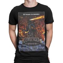 GET READY TO CRUMBLE Godzilla 2000 Kaiju Movies Mens T Shirt Womens Tee Graphic L