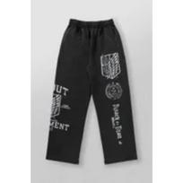 Men's Young American Fashion Sports Pants Collaboration Anime Printed Running Pants Fashion Cool Pants