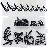 40 vnt. meškerės žiedelių ir galiuko taisymo rinkinys Keraminis Nerūdijančio plieno 40 pieces/box #1