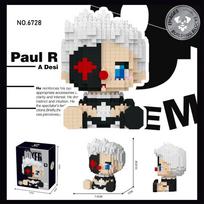 Children Toy Joker Doll Action Figures Building Blocks Clown Micro Blocks DIY Halloween Gifts Desktop Ornament No box