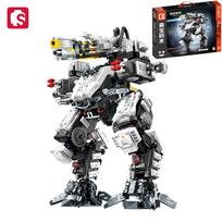 SEMBO BLOCK  Transforming Robot  Building Blocks The Wandering Earth Series Attack mech Model Bricks Ornaments halloween gifts no box