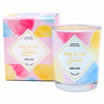Troli Scented candle 40h with Cotton Candy jewel CCOBP100j