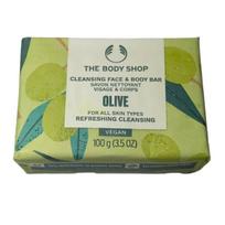 The Body Shop Solid soap for face and body Olive (Cleansing Face & Body Bar) 100 g