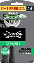 Wilkinson Sword Disposable razor for men Xtreme 3 Black Edition Comfort 3+1 pc