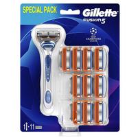 Gillette Fusion Manual shaver + 11 heads
